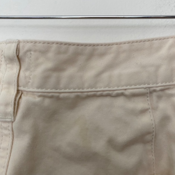 Aritzia Sunday Best Straight Leg Utility Chino Cotton Jaden Pant in Cream - Picture 4 of 6